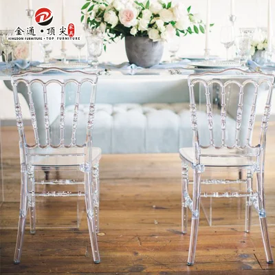 Empilage en plastique transparent fête événement banquet acrylique Chiavari chaises de mariage événements