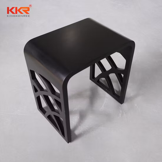 Tabouret en marbre de bain en pierre de salle de bains en acrylique